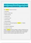 CCC Common Core Combined Set &vert; Q&A Latest 2024&sol;2025 &vert; 100&percnt; PASS