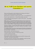 RCAL NABS Exam Questions And Answers &lpar;Guaranteed A&plus;&rpar;