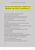 Rectum and Genitourinary Module Exam Questions And Answers &lpar;Guaranteed A&plus;&rpar;