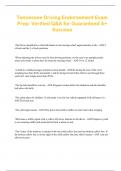 Tennessee Driving Endorsement Exam Prep&colon; Verified Q&A for Guaranteed A&plus; Success