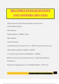 MLO NMLS EXAM QUESTIONS AND ANSWERS 100&percnt; PASS