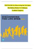 TEST BANK For Discovering the Life Span&comma; 5th Edition Robert S&period; Feldman&comma; Verified Chapters  &emsp;