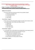 Test Bank for Community Health Nursing A Canadian Perspective 6th Edition Lynnette Leeseberg Stamler Lucia Yiu Aliyah Dosani Josephine Etowa Cheryl van Daalen-Smith Exam Prep Resource