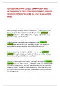 USA WEIGHTLIFTING LEVEL 1 EXAM LATEST 2025 WITH COMPLETE QUESTIONS AND CORRECT VERIFIED ANSWERS ALREADY GRADED A&plus; 100&percnt; GUARANTEED PASS&excl;           
