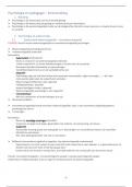 Summary -  Psychologie en pedagogie 