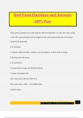 Beef Exam Questions and Answers 100&percnt; Pass