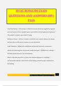 HVAC BOMA 501 EXAM QUESTIONS AND ANSWERS 100&percnt; PASS