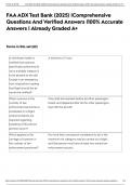 FAA ADX Test Bank &lpar;2025&rpar; &vert;Comprehensive Questions And Verified Answers &vert;100&percnt; Accurate Answers &vert; Already Graded A&plus;