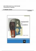 Solution Manual and Test Bank for  Assessment for Counselors 1st Edition &lpar;Bradley Erford&comma; 2006&rpar;&comma; Chapter 1-15 &vert; All Chapters  
