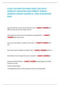 CLASS F-GA WRITTEN EXAM LATEST 2025 WITH COMPLETE QUESTIONS AND CORRECT VERIFIED ANSWERS ALREADY GRADED A&plus; 100&percnt; GUARANTEED PASS&excl;            