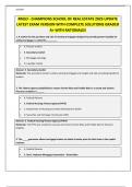 RMLO - CHAMPIONS SCHOOL OF REAL ESTATE 2025 UPDATE LATEST EXAM VERSION WITH COMPLETE SOLUTIONS GRADED A&plus; WITH RATIONALES