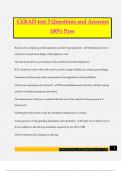CERAD test 3 Questions and Answers 100&percnt; Pass