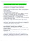 Cosmetology Florida State Board Clinical Exam Questions with Correct Answers