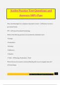 Scribe Practice Test Questions and Answers 100&percnt; Pass