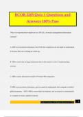 BCOR 2205 Quiz 1 Questions and Answers 100&percnt; Pass