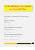 BCOR 2205 Midterm Exam Questions and Answers 100&percnt; Pass