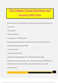 FSA Chapter 5 Exam Questions and Answers 100&percnt; Pass