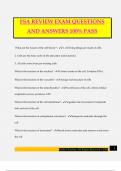 FSA REVIEW EXAM QUESTIONS AND ANSWERS 100&percnt; PASS