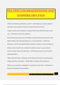 FSA TEST 2 EXAM QUESTIONS AND ANSWERS 100&percnt; PASS
