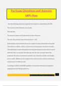 Fsa Exam Questions and Answers 100&percnt; Pass