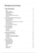 Summary for biological psychology - Tilburg University - grade&colon; 8&comma;0