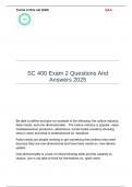 SC 400 Exam 2 Questions And Answers 2025