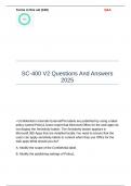 SC-400 V2 Questions And Answers 2025