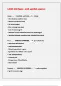 LDRS 302 Exam 1 with verified answers