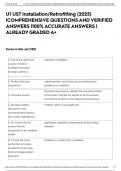U1 UST Installation&sol;Retrofitting &lpar;2025&rpar; &vert;COMPREHENSIVE QUESTIONS AND VERIFIED ANSWERS &vert;100&percnt; ACCURATE ANSWERS &vert; ALREADY GRADED A&plus;