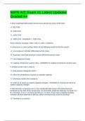NATE A&sol;C Exam &num;1 Latest Updated Graded A&plus;