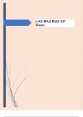 LAS MAS MUS 337 Exam Questions and  Answers 100&percnt; Solved &vert; Graded A&plus;