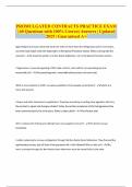 PROMULGATED CONTRACTS PRACTICE EXAM &vert; 60 Questions with 100&percnt; Correct Answers &vert; Updated 2025 &vert; Guaranteed A&plus;