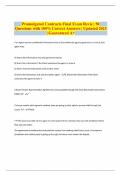 Promulgated Contracts Final Exam Revie &vert; 50 Questions with 100&percnt; Correct Answers &vert; Updated 2025 &vert; Guaranteed A&plus;