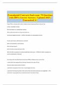 Promulgated Contracts final exam &vert; 70 Questions with 100&percnt; Correct Answers &vert; Updated 2025 &vert; Guaranteed A&plus;