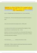 PROMULGATED CONTRACTS Compiled quizzes &vert; 250 Questions with 100&percnt; Correct Answers &vert; Updated 2025 &vert; Guaranteed A&plus;