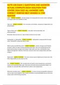 NUTR 100 EXAM 2 QUESTIONS AND ANSWERS ACTUAL COMPLETE EXAM SOLUTION THAT COVERS 2024&sol;2025 ALL ANSWERS 100&percnt; CORRECT VERIFIED BEST GRADED A&plus; FOR SUCCESS