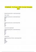   COMSAE 110 Exam With Correct Answers 2024