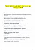  ALL THE COMSAE Exam With Complete Solutions 2024