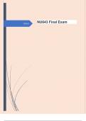 NU643 Final Exam Study Questions and  Answers 100&percnt; Correct &vert; Rated A&plus;
