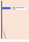 LEADING MARINE EXAM PACKAGE DEAL QUESTIONS AND VERIFIED DETAILED ANSWERS &vert; 100&percnt; GUARANTEED PASS &vert; ALREADY GRADED A&plus;
