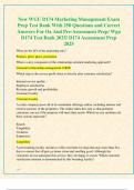 New WGU D174 Marketing Management Exam  Prep Test Bank With 250 Questions and Correct  Answers For Oa And Pre-Assessment Prep&sol; Wgu  D174 Test Bank 2025&sol; D174 Assessment Prep  2025