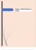 Regis&colon; NU643 Module 4 Exam Questions  and Answers &vert; Already Graded A&plus;
