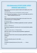 COA &lpar;Optometry&rpar; STUDY GUIDE LATEST  UPDATED AND RATED A