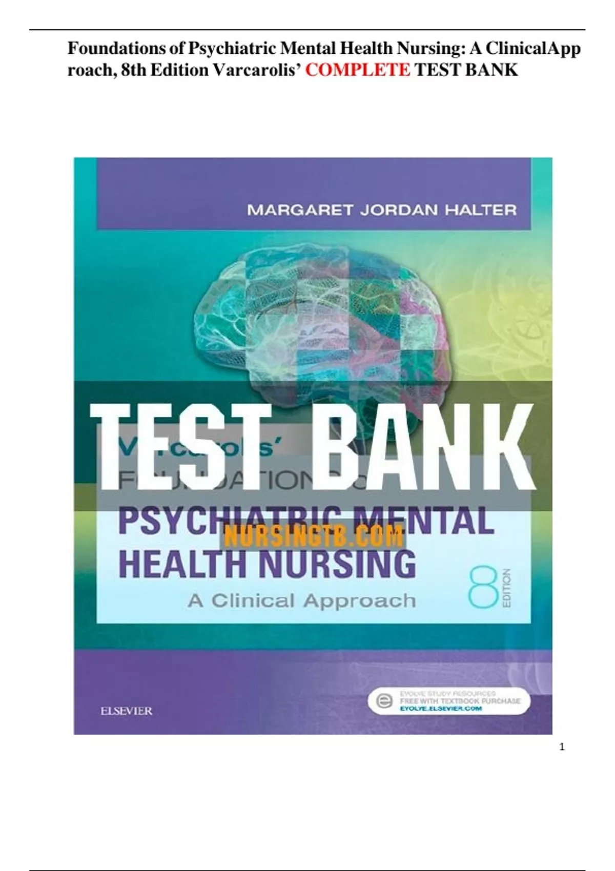 Foundations of Psychiatric Mental Health Nursing: A Clinical App roach ...
