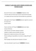 FLORIDA PT LAW EXAM LATEST VERSION UPDATED AND  REVISED IN 2025