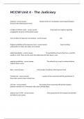 HCCW Unit 4 - The Judiciary Certification  Review Exam Questions And Answers 100&percnt; Verified&period;