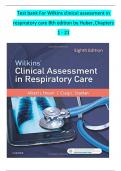 Test bank For Wilkins clinical assessment in respiratory care 8th edition by Huber&comma;Chapters 1 - 21