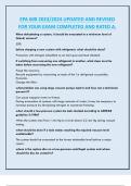 EPA 608 &lpar;Electrical Engineering&rpar; 2023&sol;2024 UPDATED AND REVISED  FOR YOUR EXAM COMPLETED AND RATED A