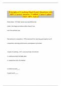 Principles of Coaching Final Exam&excl; Questions with 100&percnt; Correct Answers &vert; Verified &vert; Latest Update 2025&vert; 100&percnt; Solved