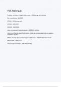 FSA Ratio Quiz &vert; ALL FREQUENTLY TESTED ACTUAL EXAM QUESTIONS AND ANSWERS &vert; ACCURATE AND VERIFIED FOR GUARANTEED PASS &vert; ALREADY GRADED A&plus;